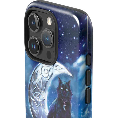 Celtic Black Cat by Brigid Ashwood iPhone 16 Pro Impact Case